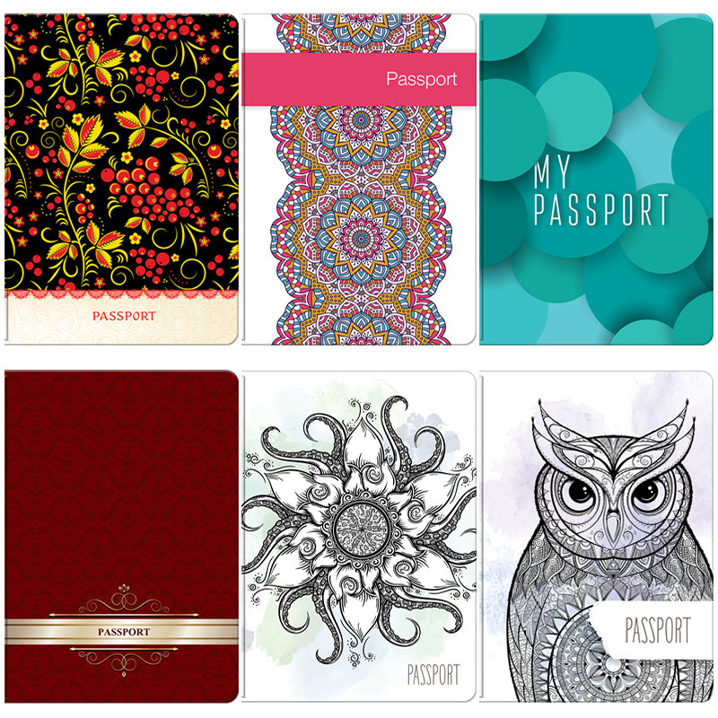 Обложка для паспорта OfficeSpace "Узоры" ассорти /10/