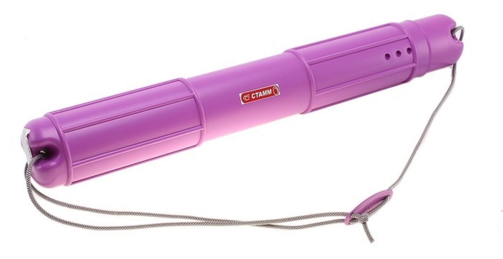 Тубус  90мм "СТАММ" фиалковый на шнурке /10/