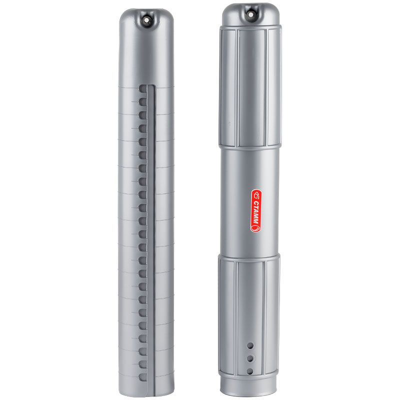 Тубус  90мм "СТАММ" серый на шнурке  /10/