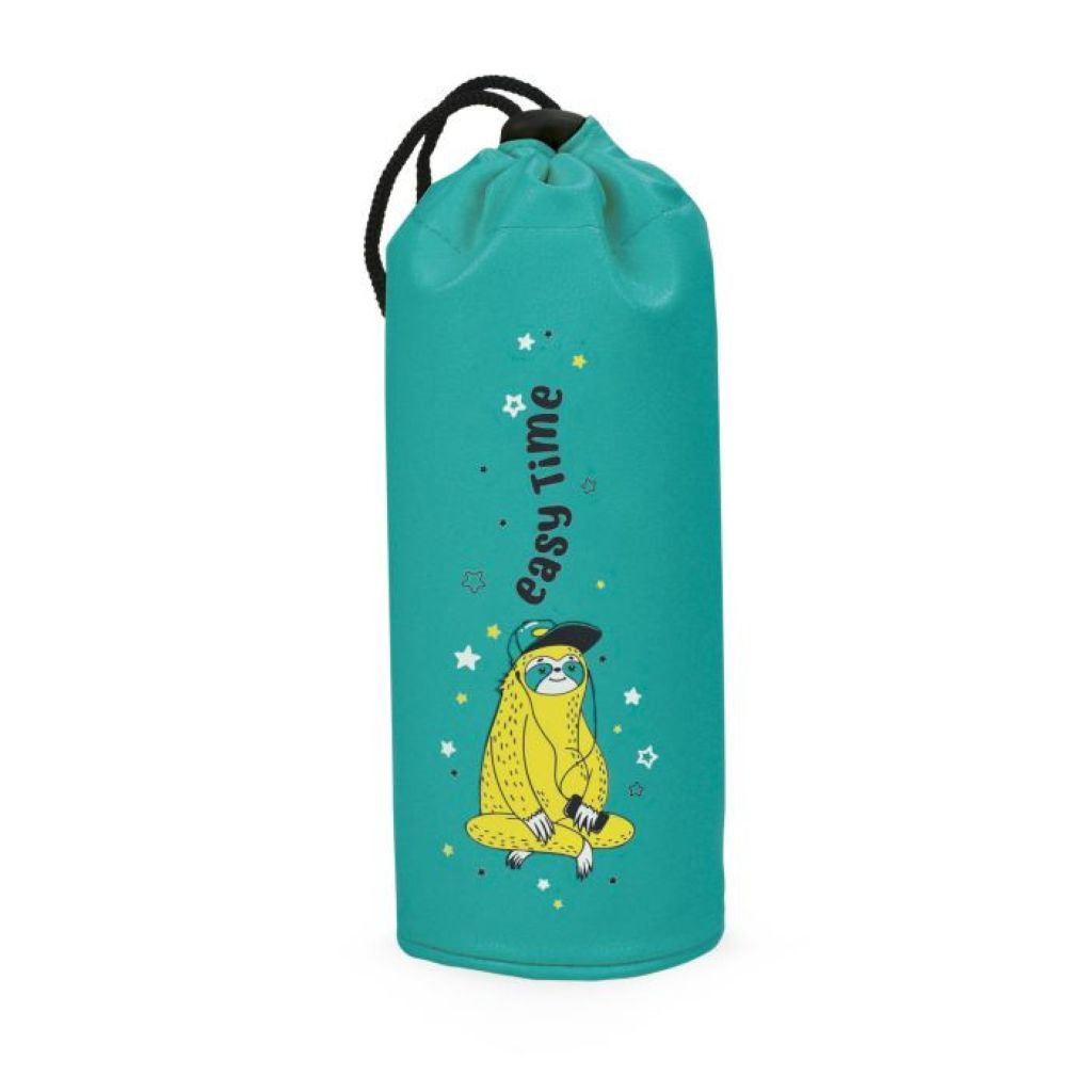 Пенал- тубус "Ленивец" кожзам, шнурок /25/