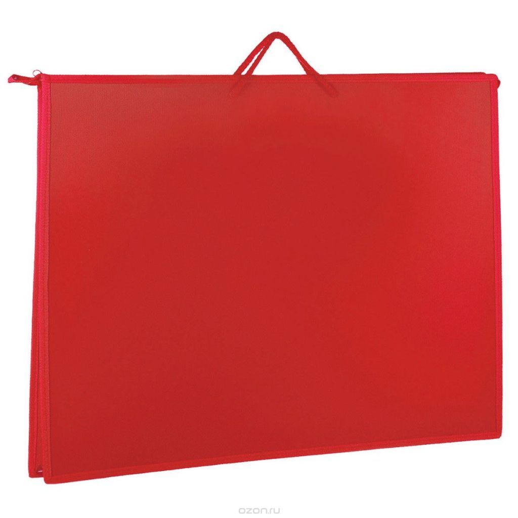 Папка для чертежей и рисунков А2 "Оникс" красная /10/