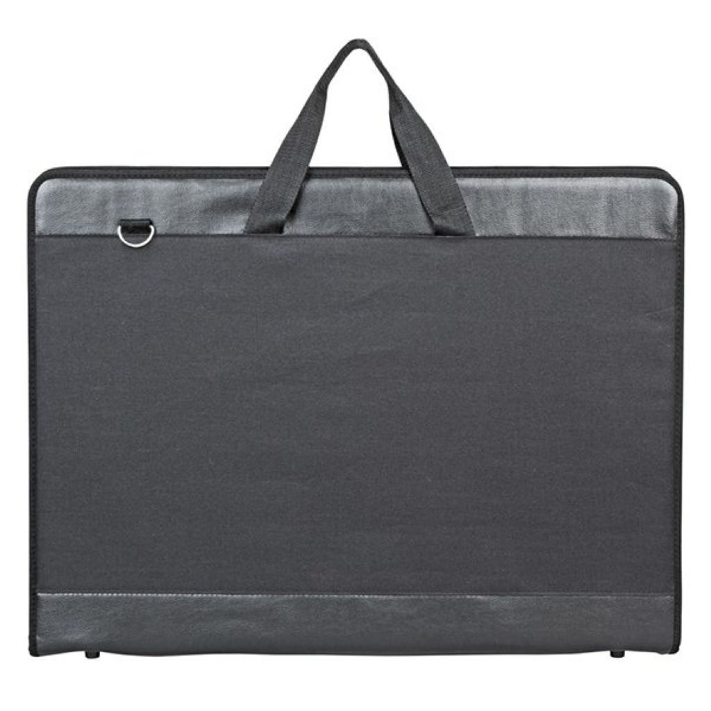 Папка для чертежей и рисунков А2 "Пленэр-2" с ручками черная ткань/1/