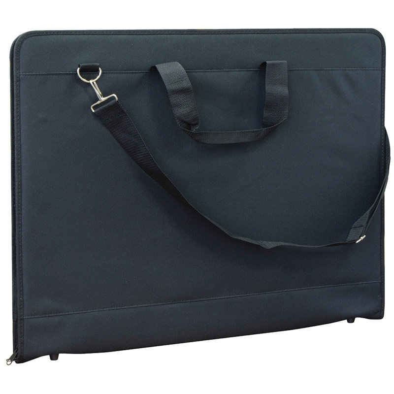 Папка для чертежей и рисунков А2 "ArtSpace" черный, ткань, на молнии /18/