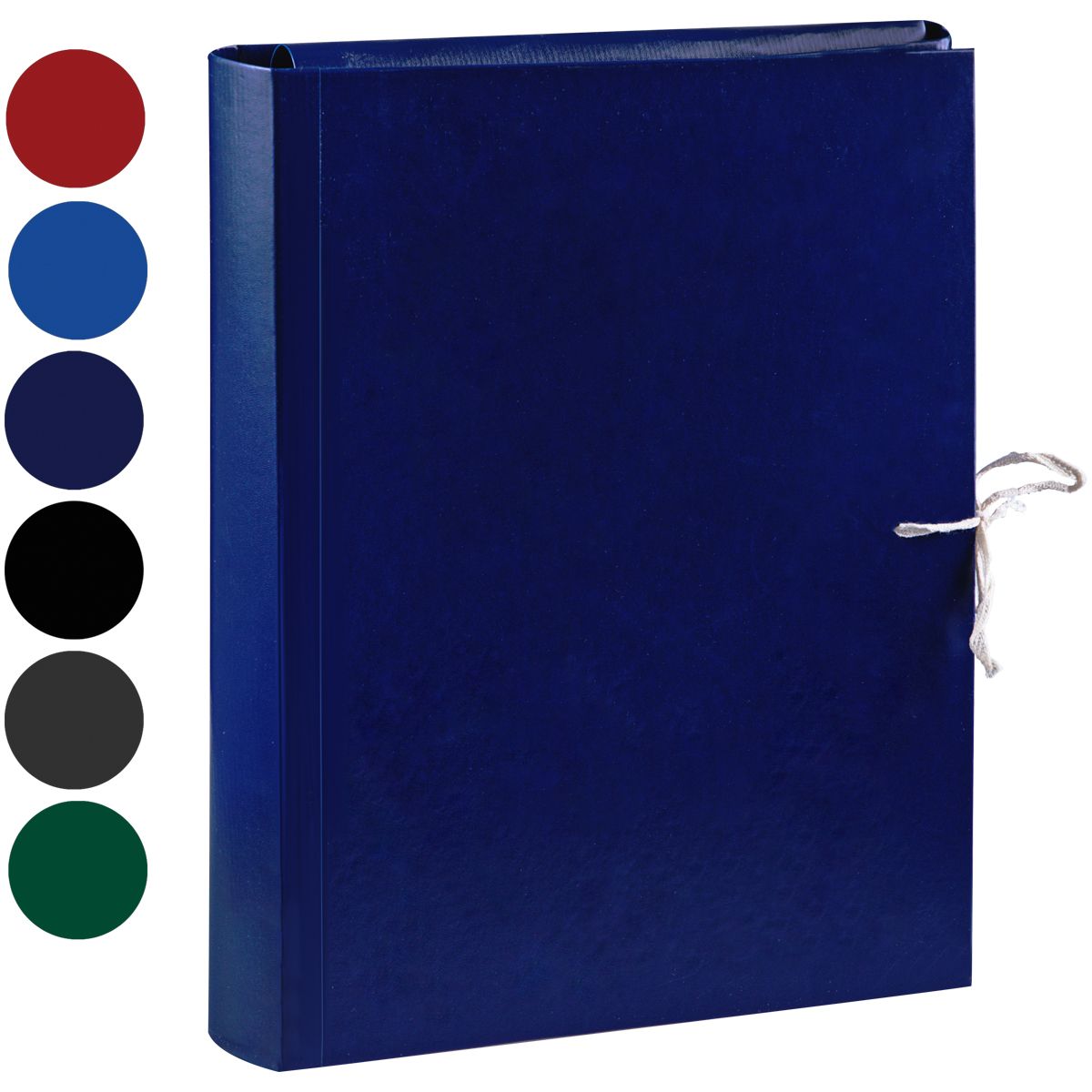 Папка архивная А4  50мм бумвинил на завязках ассорти /24/