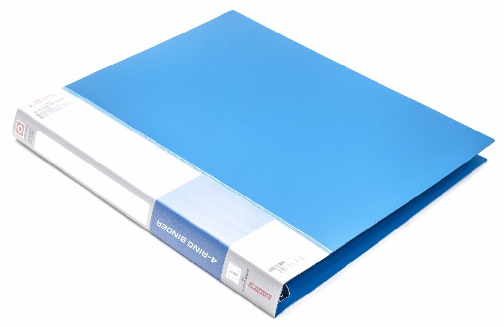 Папка А4 на 4-х кольцах 25мм "Berlingo" синяя /20/