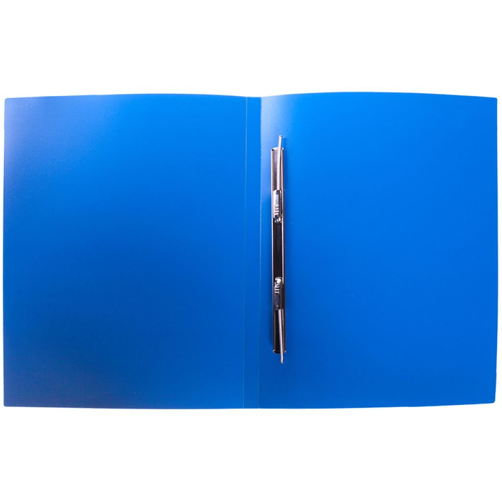 Папка-скоросшиватель с пружинным механизмом 14мм А4 "OfficeSpace" синяя /5/60/