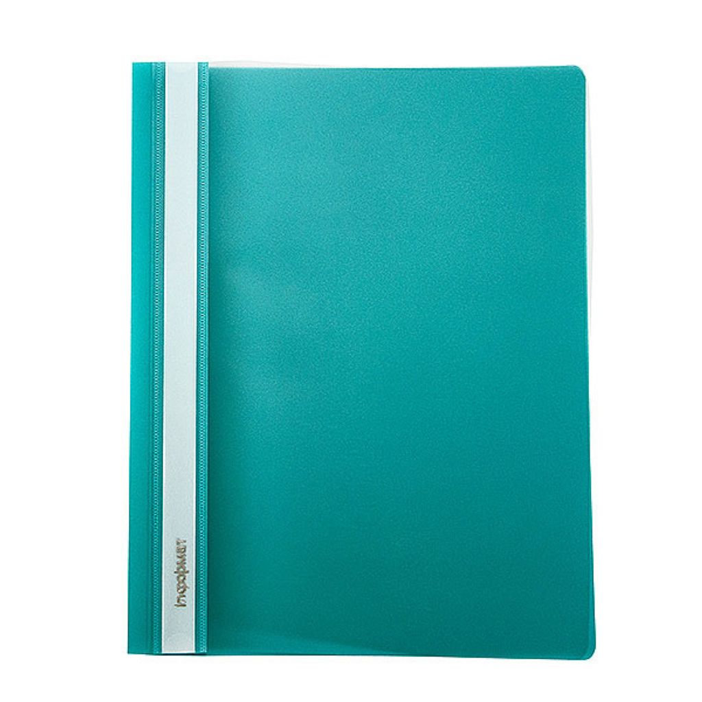 Папка-скоросшиватель А5 "inФОРМАТ" зеленая /25/