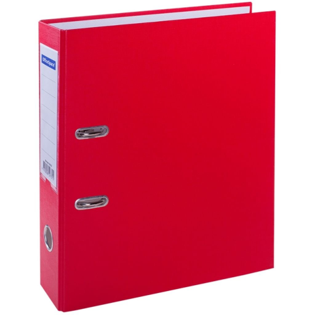 Папка-регистратор 70мм "OfficeSpace" красная /20/