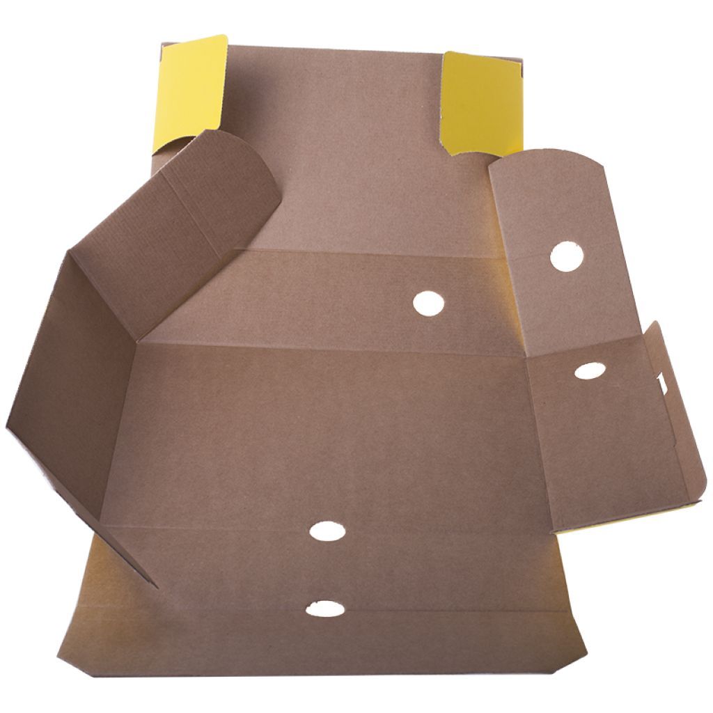 Короб архивный А4 100 мм микрогофрокартон желтый /20/