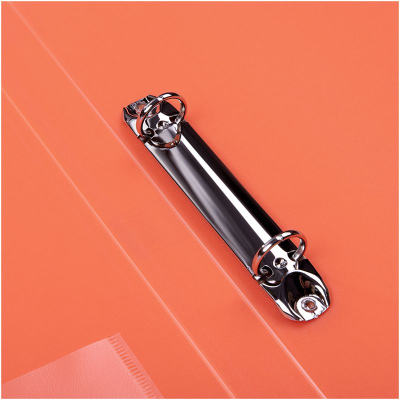 Папка А4 на 2-х кольцах 25мм "Berlingo" оранжевая неон /20/