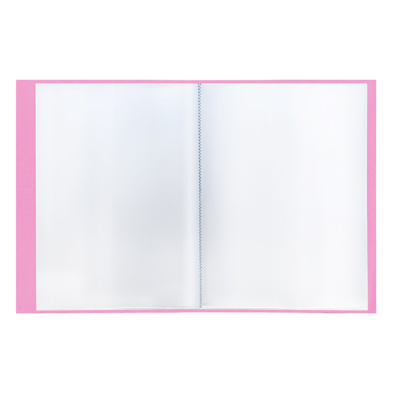 Папка А4 с файлами  40л. "Berlingo" неон розовая /1/26/