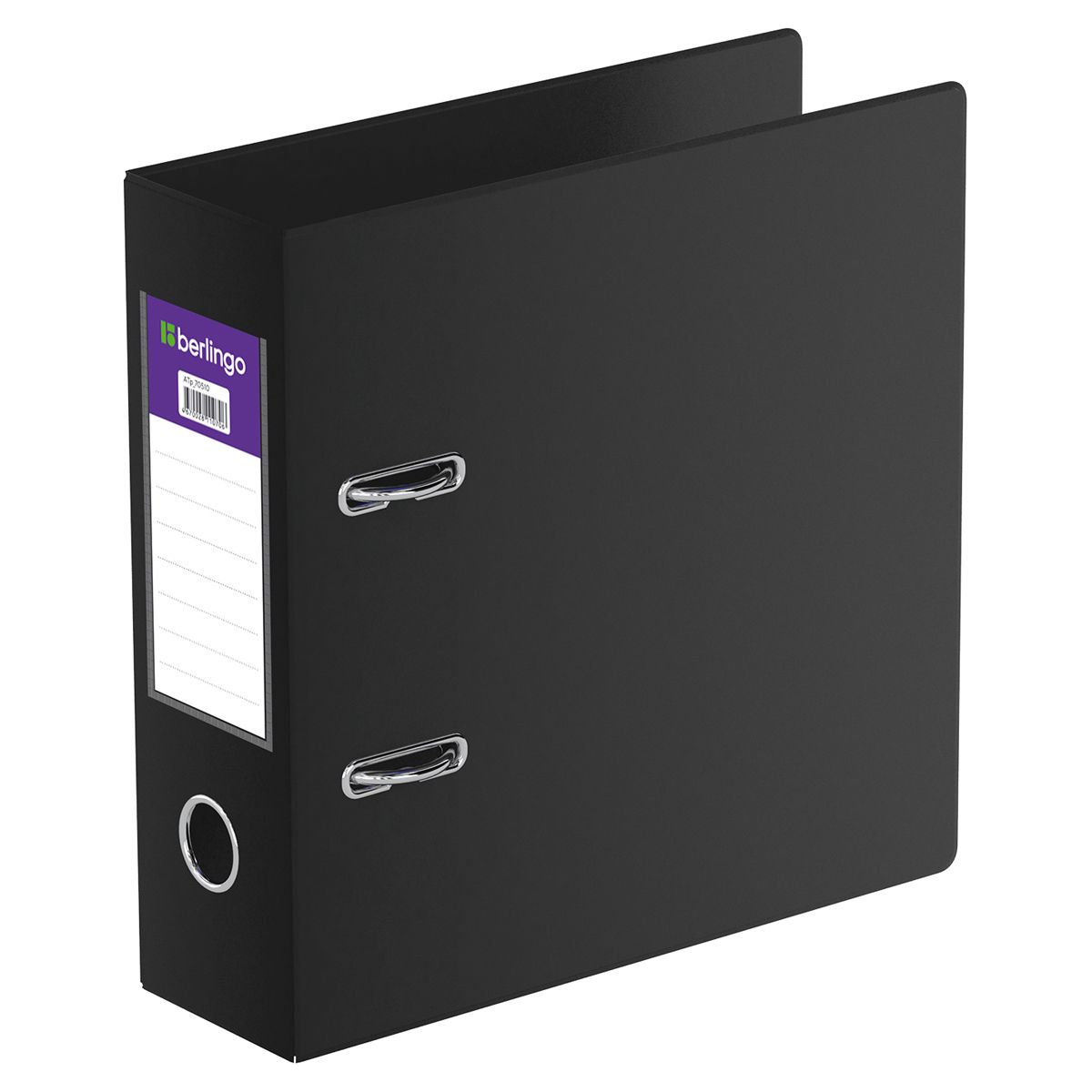 Папка-регистратор 70мм "Berlingo" черная А5 /24/