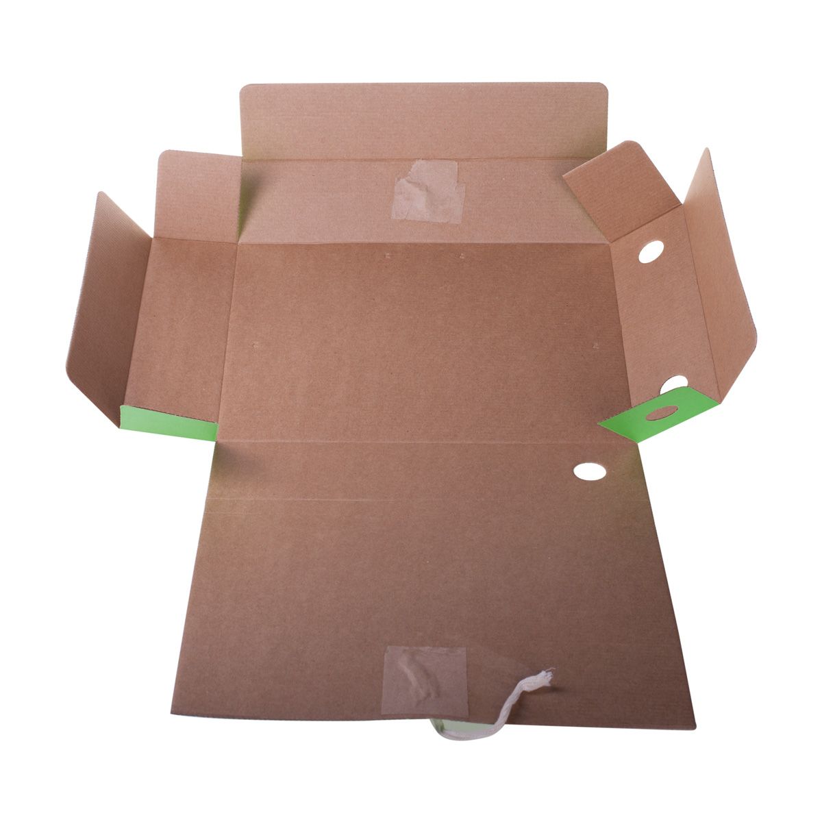 Папка архивная А4  75мм OfficeSpace микрогофрокартон до 700 листов, зеленая /50/