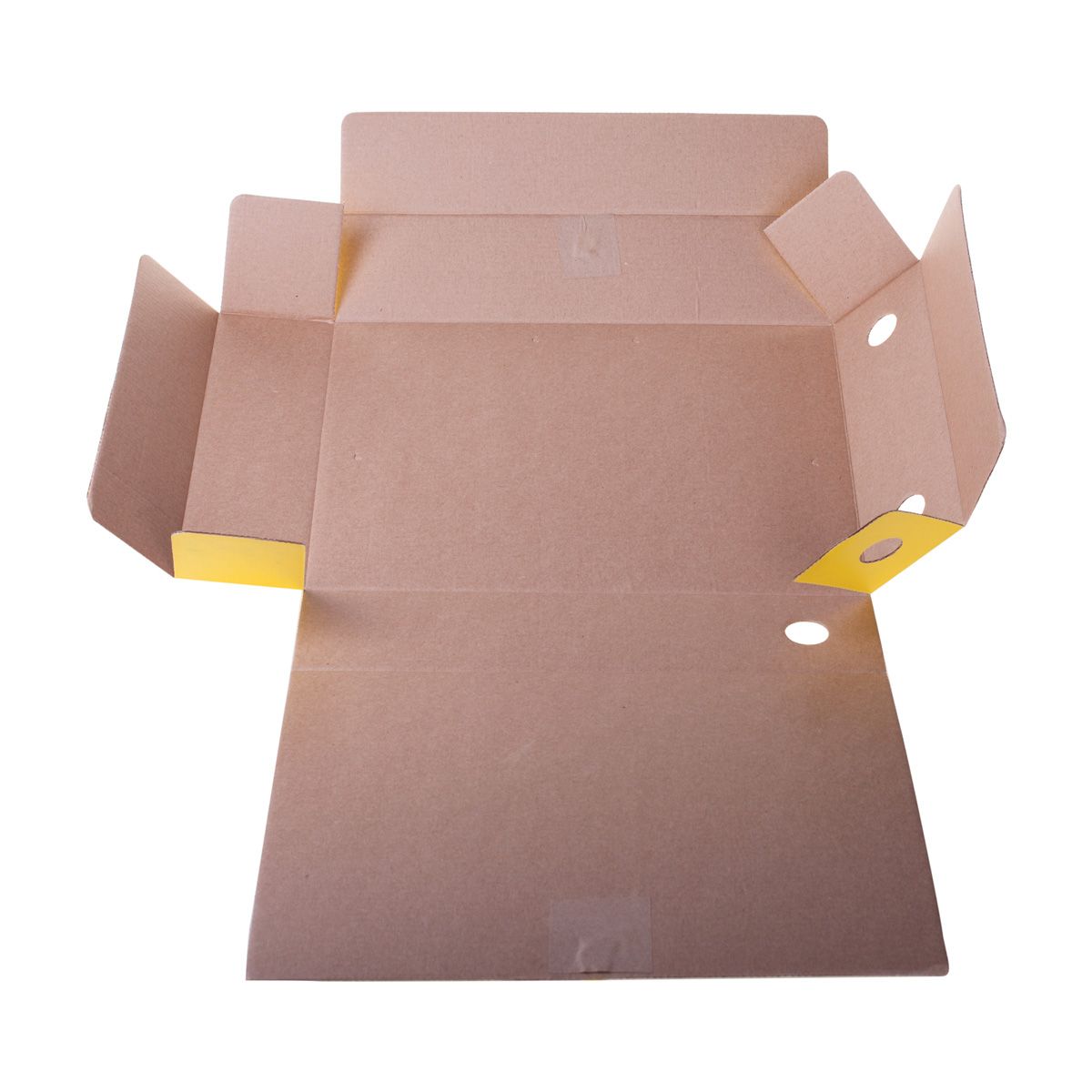 Папка архивная А4  75мм OfficeSpace микрогофрокартон до 700 листов, желтая /50/