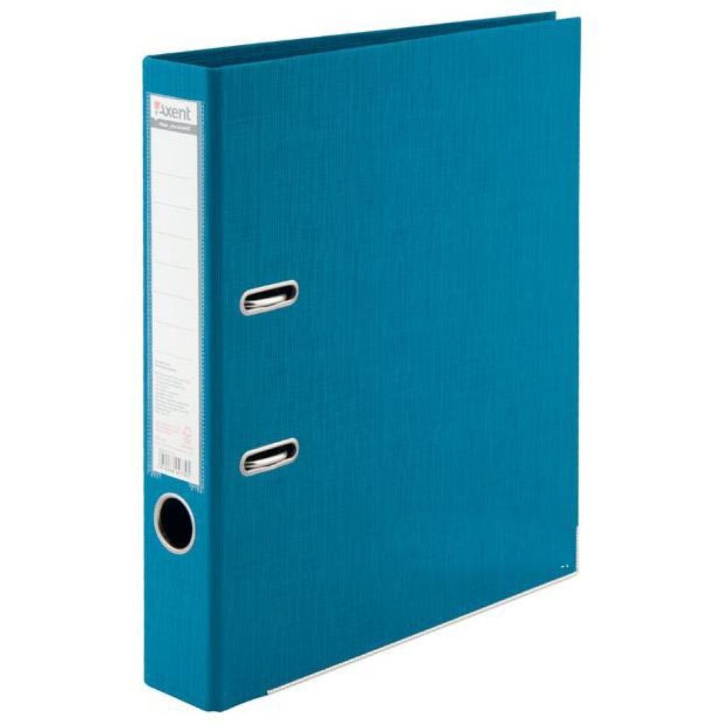 Папка-регистратор 50мм "AXENT Prestige+" темно-бирюзовая двусторонняя /50/