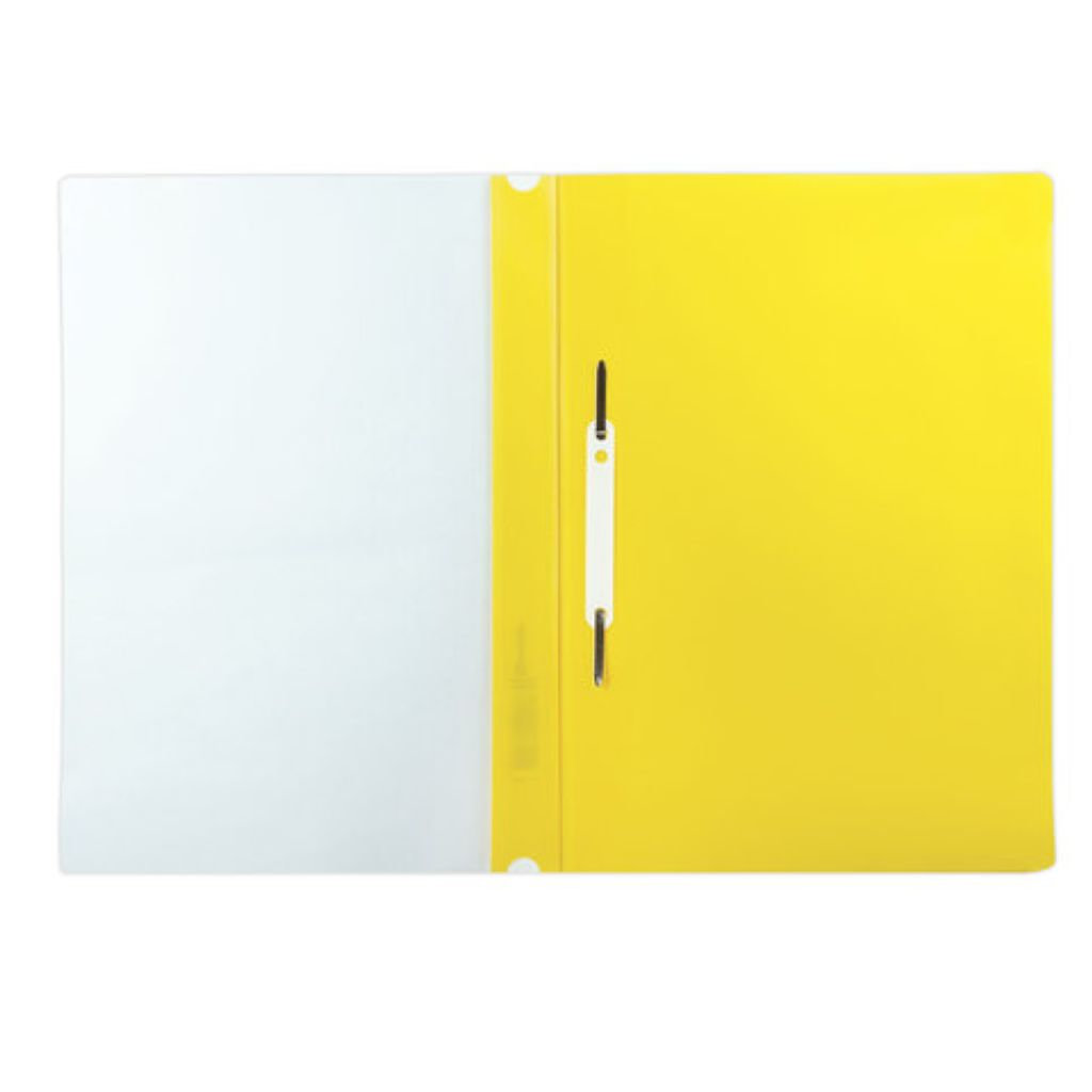 Папка-скоросшиватель с перфорацией А4 "BRAUBERG" желтый /10/