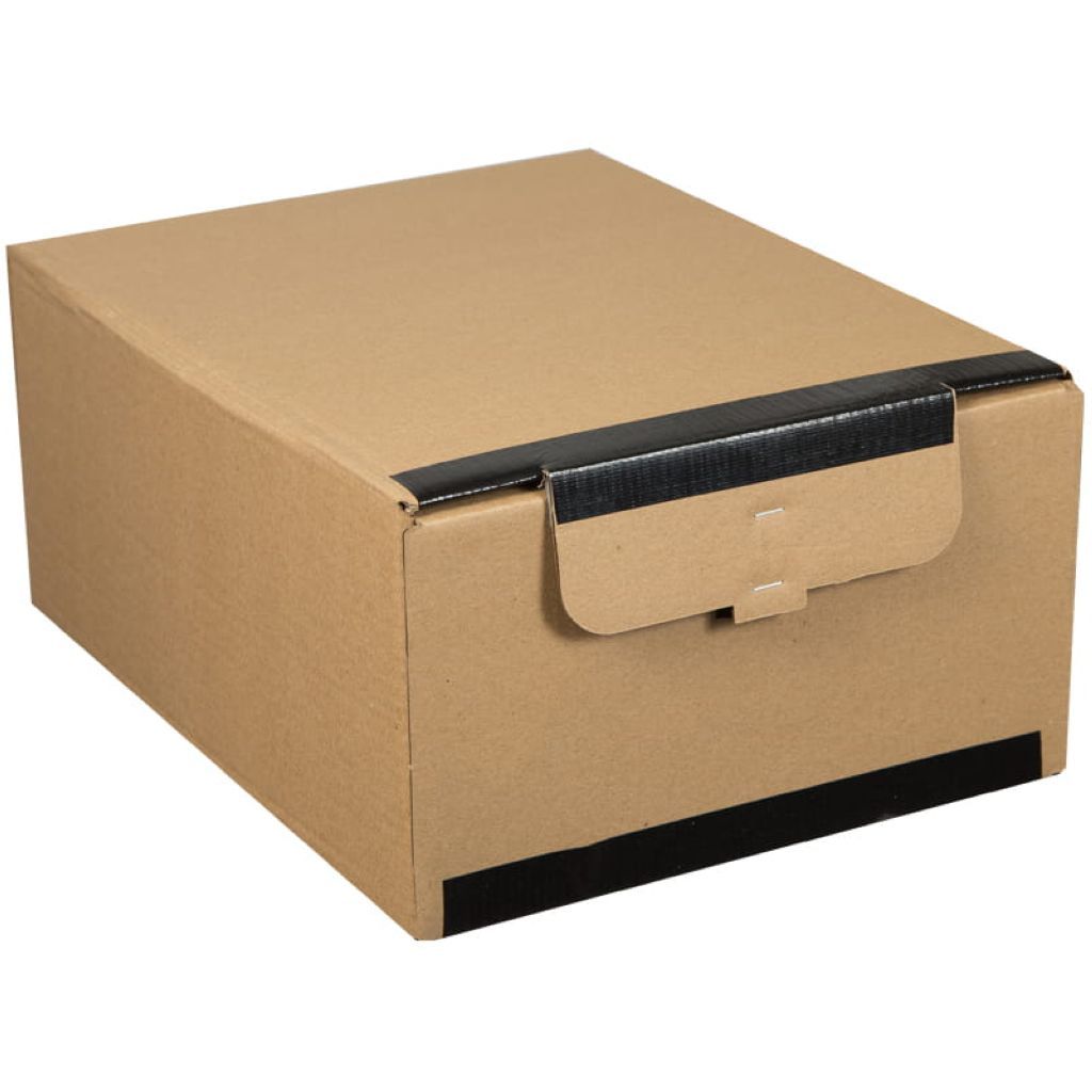 Короб архивный 380*280*170 мм "OfficeSpace" плотный с клапаном и замком на липучке /20/