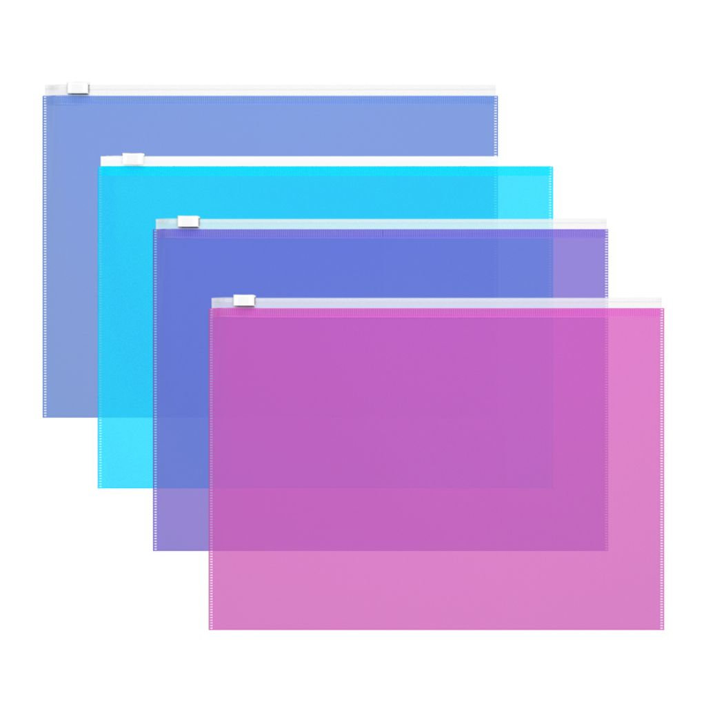 Папка на молнии А4 "Fizzy Vivid" ассорти /12/