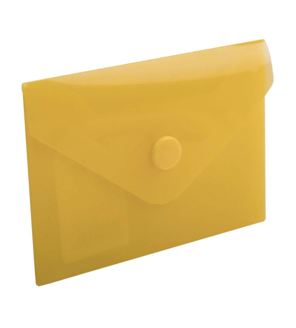 Папка на кнопке А7 "BRAUBERG" желтая /20/