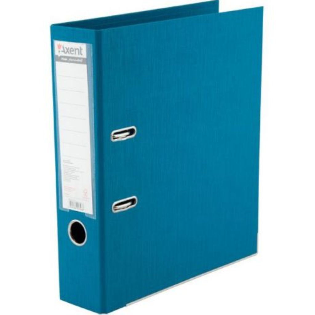 Папка-регистратор 75мм "AXENT Prestige+" темно-бирюзовая двусторонняя /50/
