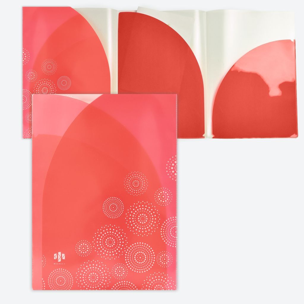 Папка А4 с отделениями 3шт. "Круги" /12/