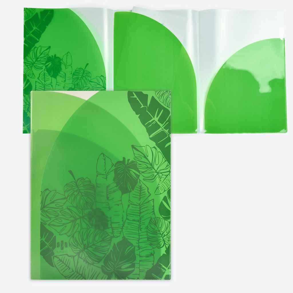 Папка А4 с отделениями 3шт. "Листья" /12/