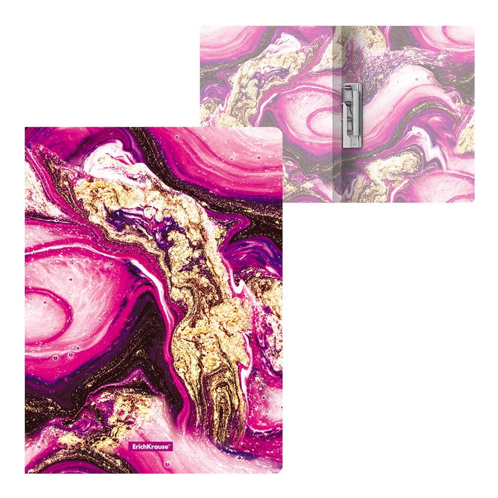 Папка А4 с боковым прижимом "Marble Amethyst" /4/