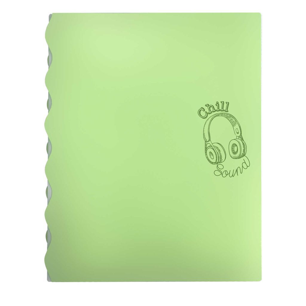 Папка А4 с отделениями 4шт. "Наушники" /12/