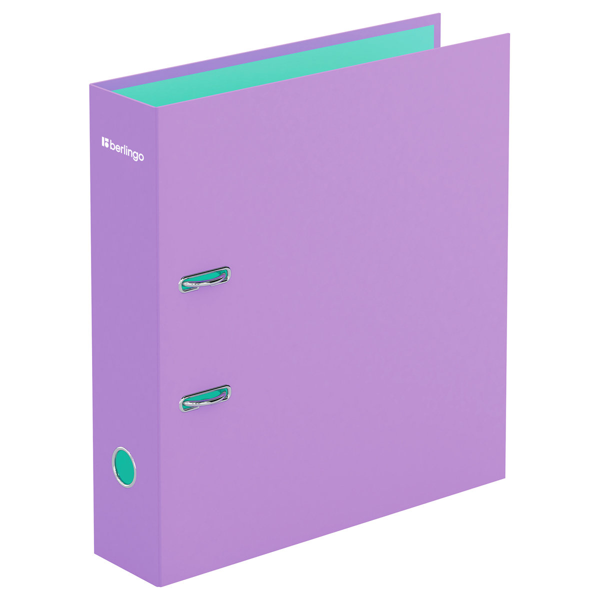 Папка-регистратор 80мм Berlingo "Haze" матовая ламинированная, сиреневая /16/