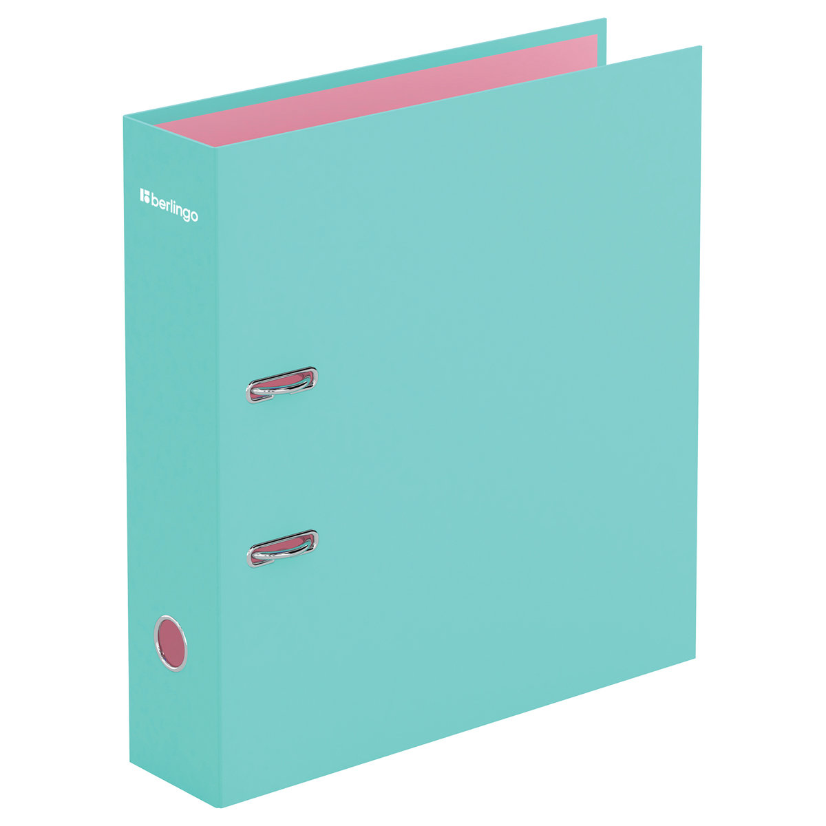 Папка-регистратор 80мм Berlingo "Haze" матовая ламинированная, мятная /16/