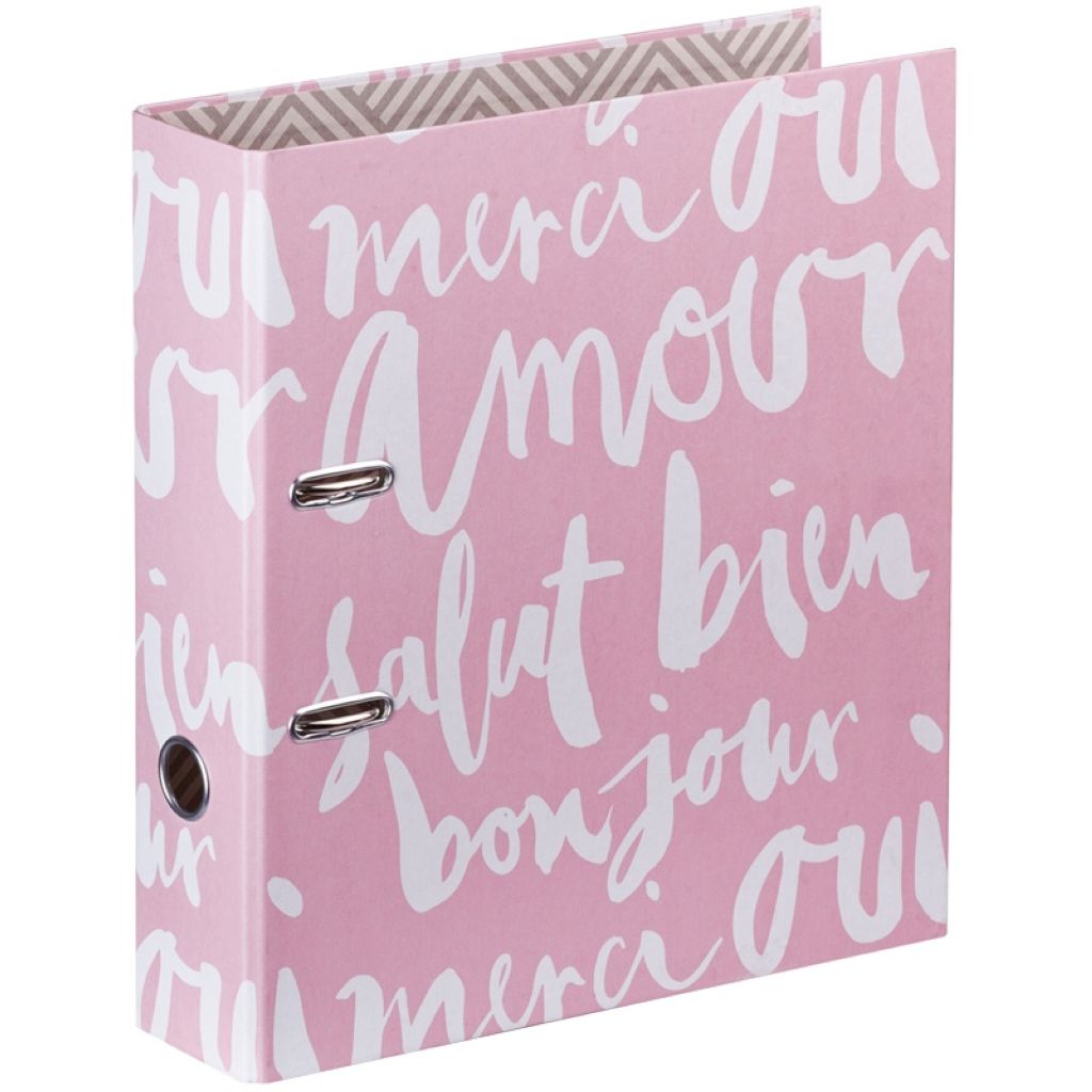 Папка-регистратор 70мм "OfficeSpace Soda. Soft pink" /20/