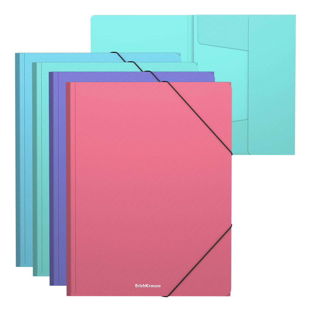 Папка на резинках А4 "Matt Pastel" ассорти /4/