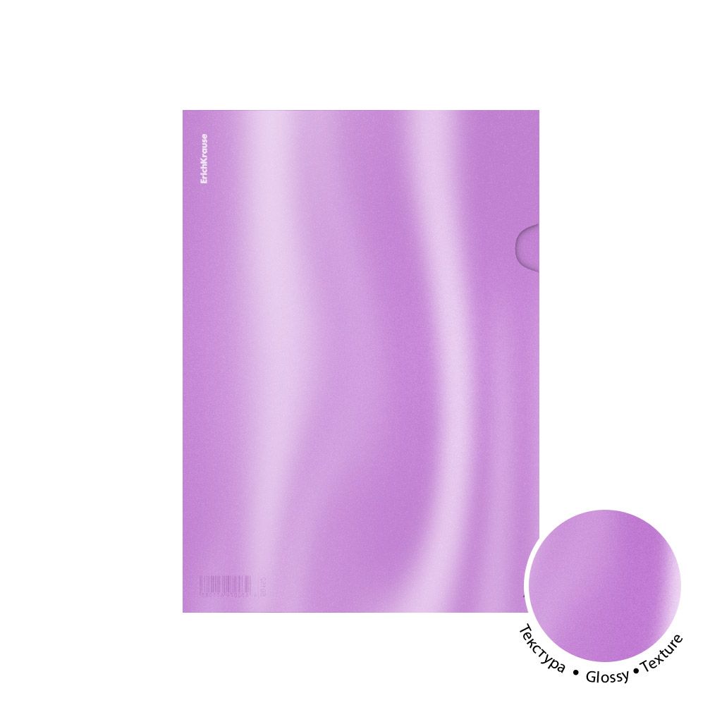 Папка-уголок А4 "Glossy Candy" полупрозрачный, ассорти /12/