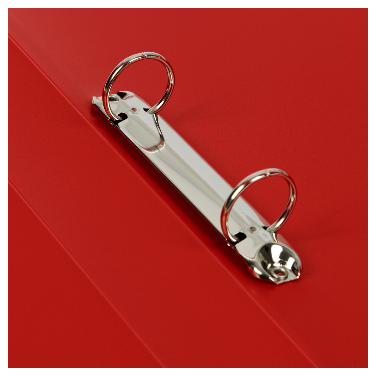 Папка А4 на 2-х кольцах 40мм "Стандарт" пластик, красная