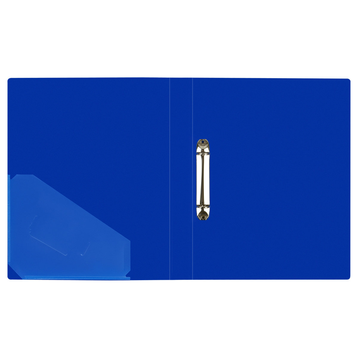 Папка А4 на 2-х кольцах 40мм "Стандарт" пластик, синяя