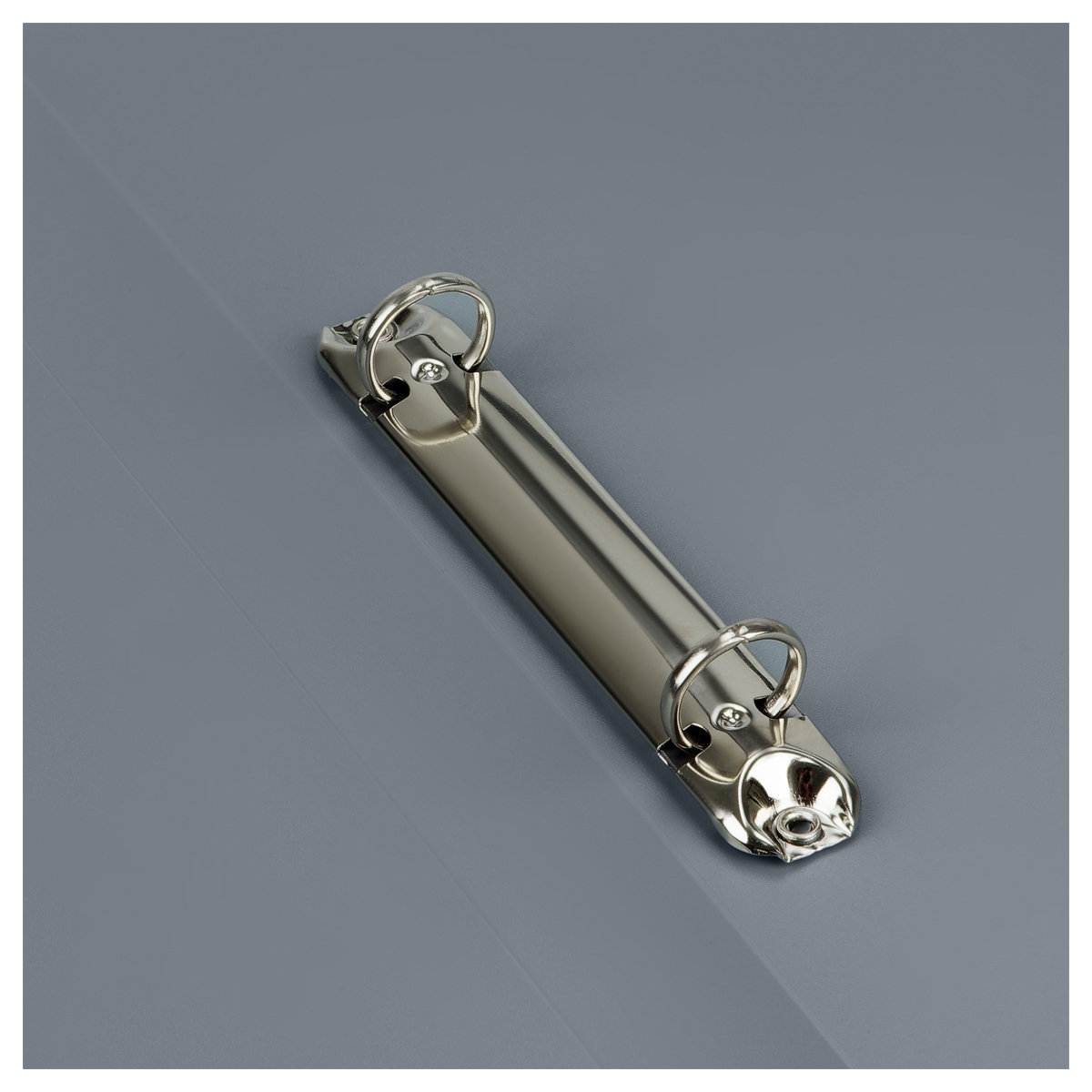 Папка А4 на 2-х кольцах 25мм "Стамм" пластик, серая /10/