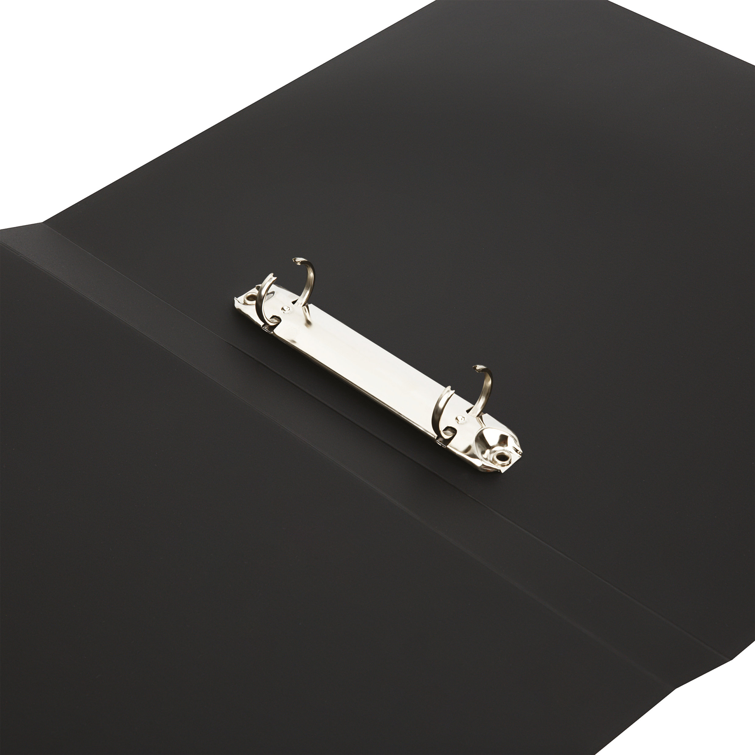 Папка А4 на 2-х кольцах 25мм "Стамм" пластик, черная /10/