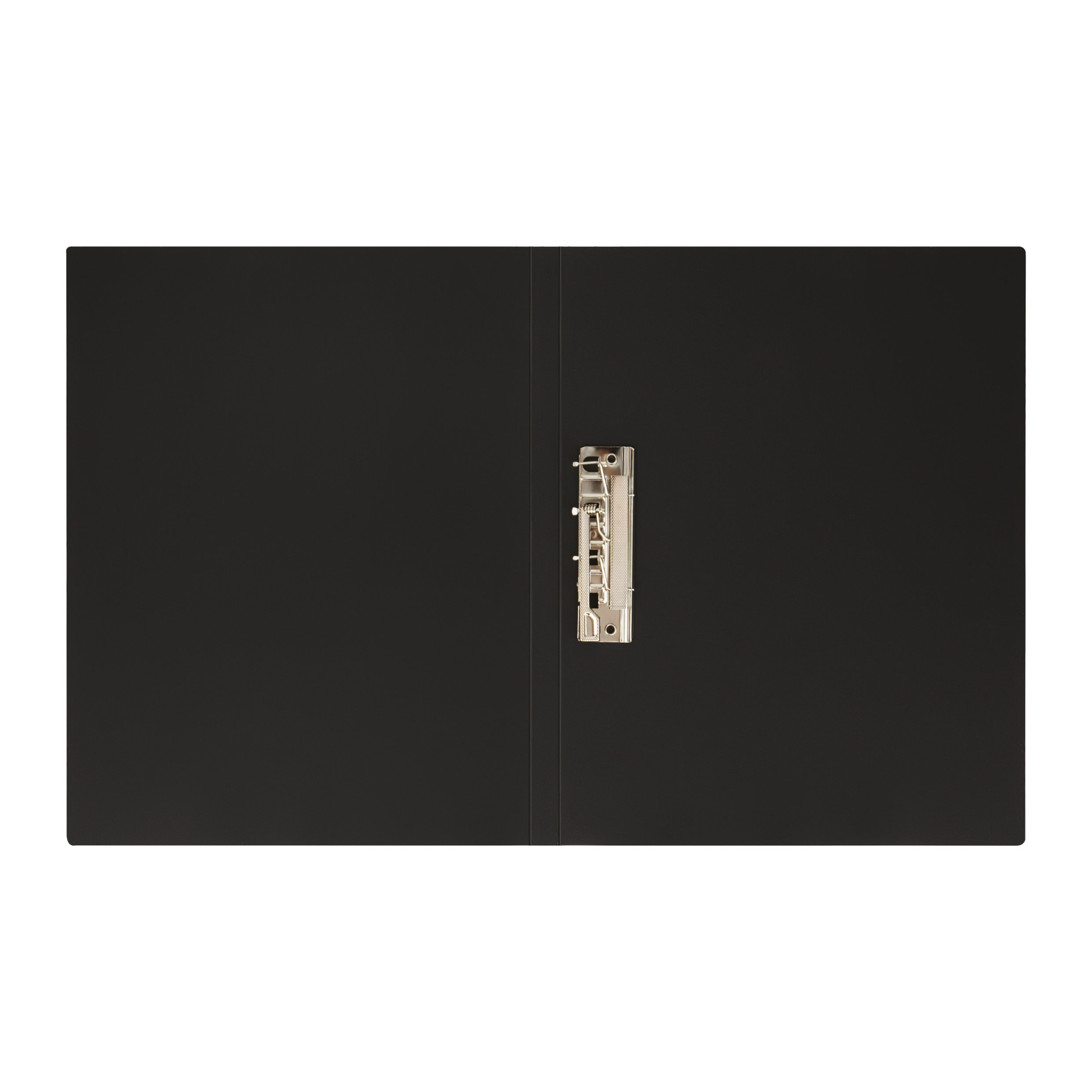 Папка А4 с боковым прижимом "Стамм" 14мм, 500мкм, пластик, черная