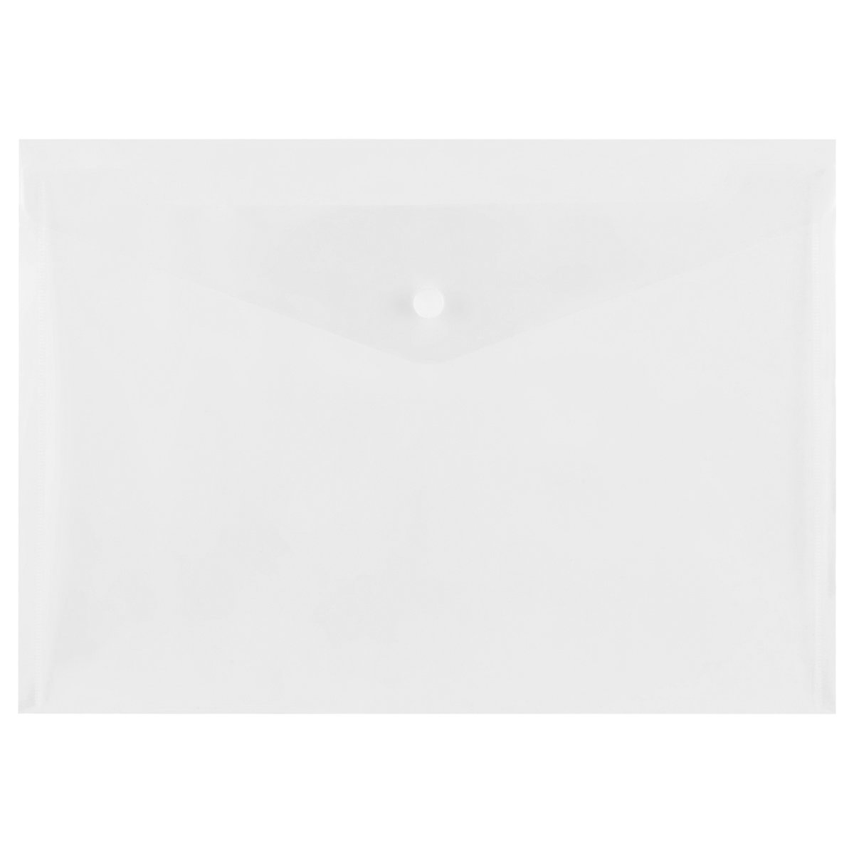 Папка на кнопке А4 "Стамм" 150мкм, пластик, прозрачная, бесцветная /10/