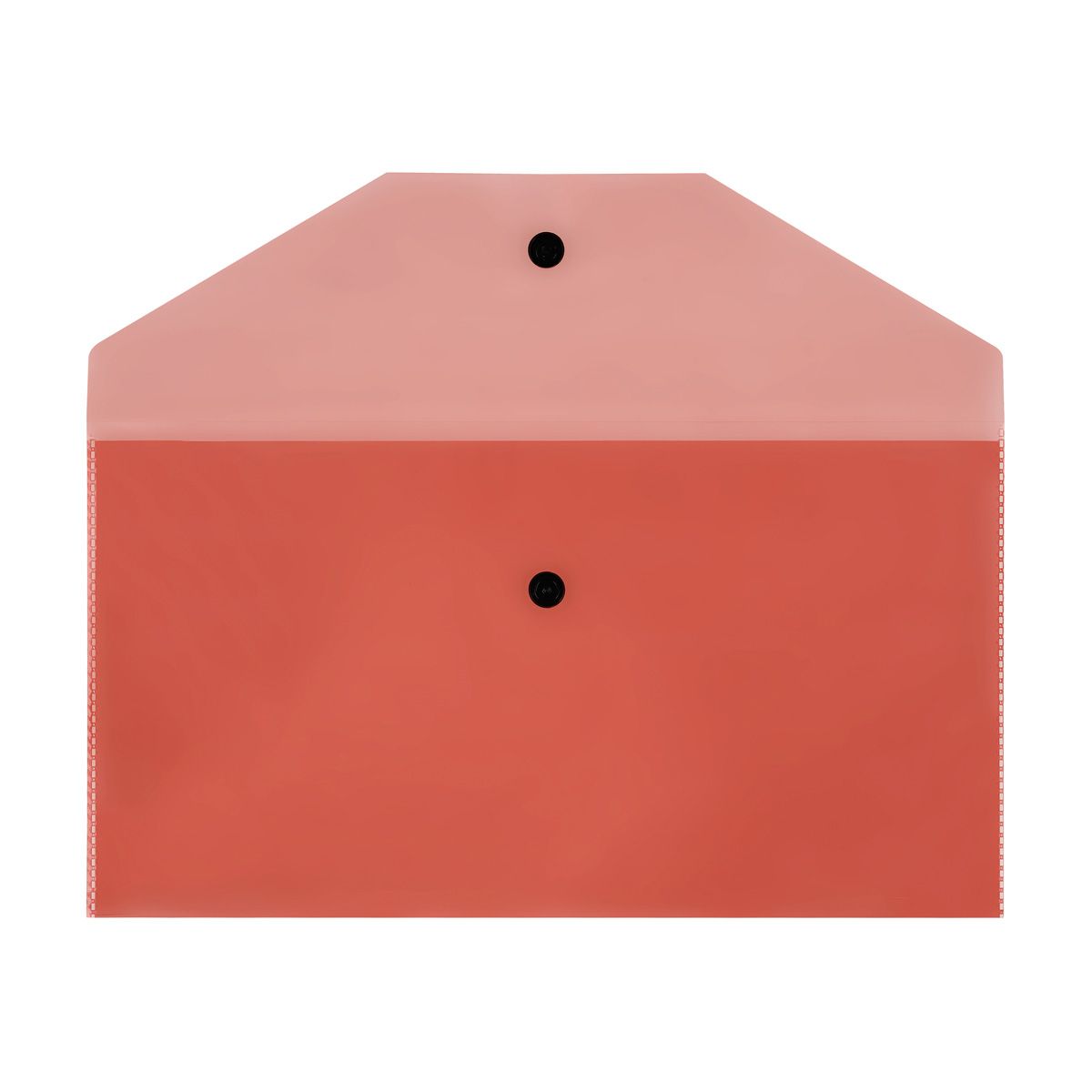 Папка на кнопке С6+ "Стамм" прозрачная, красная /5/