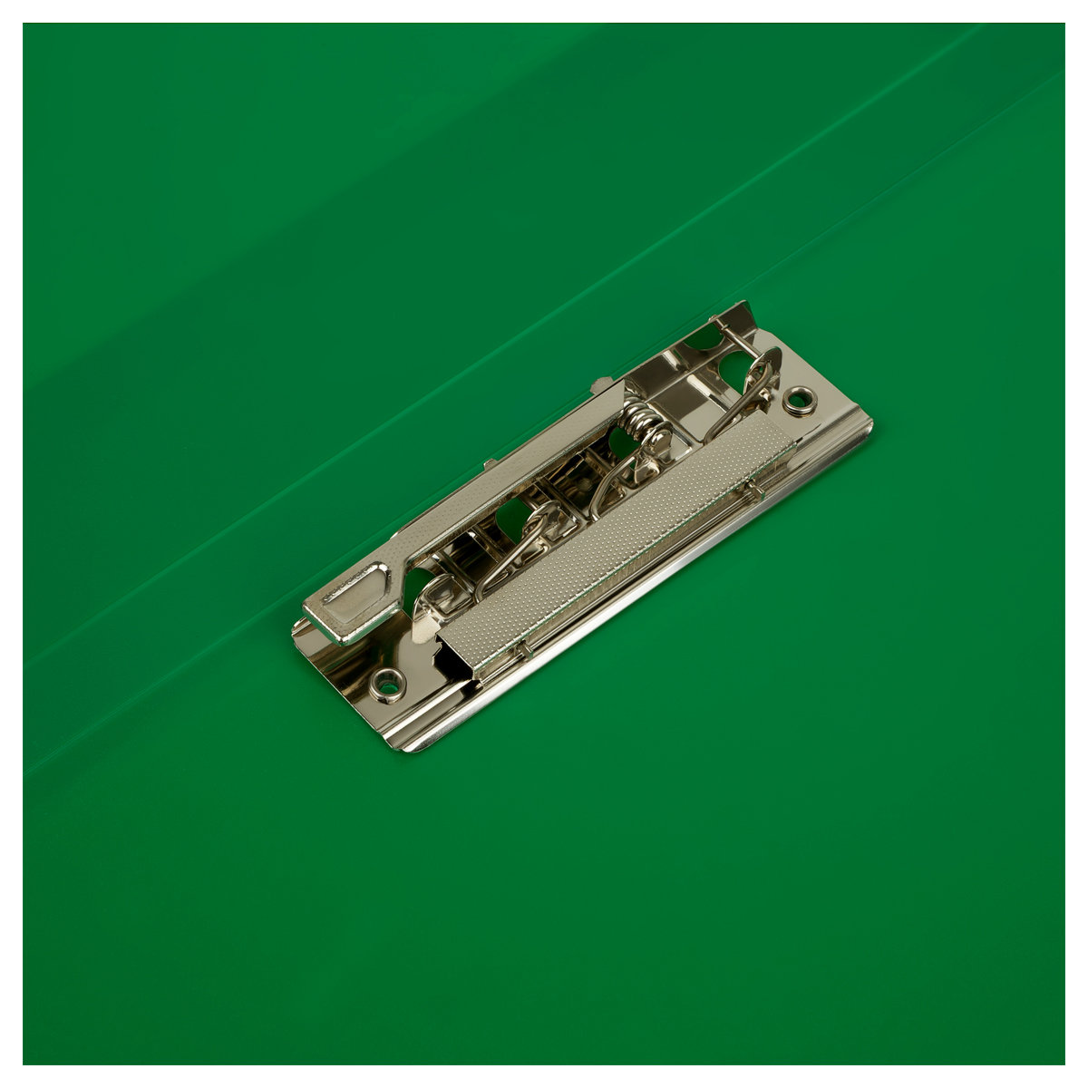 Папка А4 с боковым прижимом "Стамм" Стандарт" А4, 17мм, 700мкм, пластик, зеленая