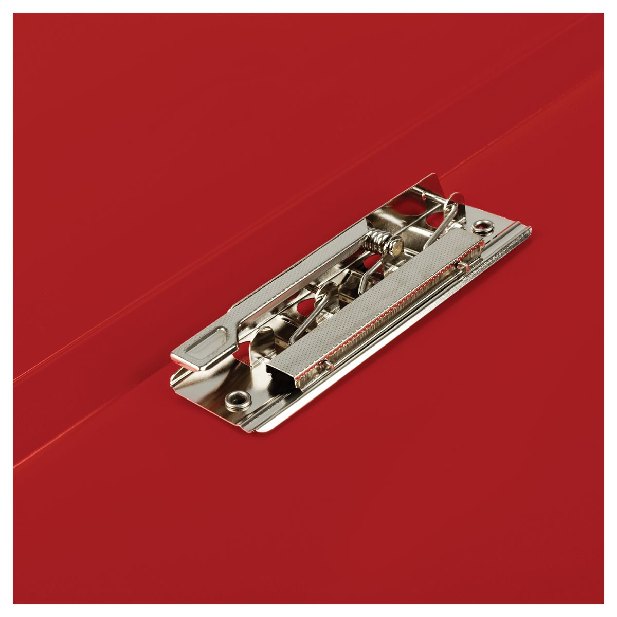 Папка А4 с боковым прижимом "Стамм" Стандарт"  А4, 17мм, 700мкм, пластик, красная