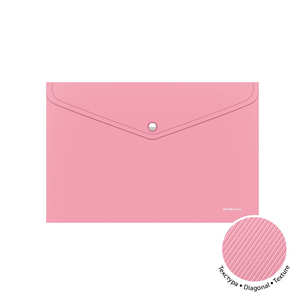 Папка на кнопке А4 "Diagonal Pastel" ассорти /12/