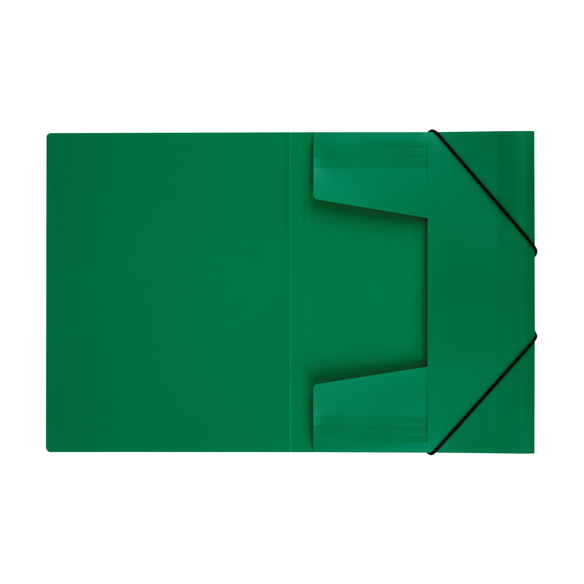 Папка на резинках А4 "СТАММ" зелёная /12/