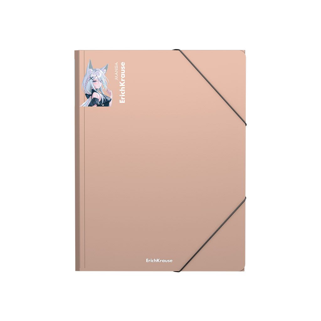 Папка на резинках А4 "Matt Manga" ассорти /4/