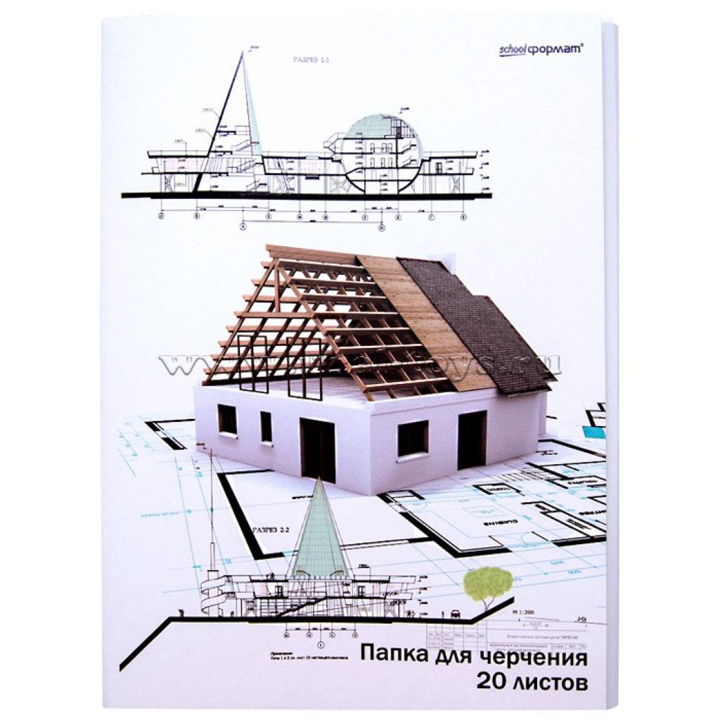 Папка для черчения А4 20л. schoolФОРМАТ /30/