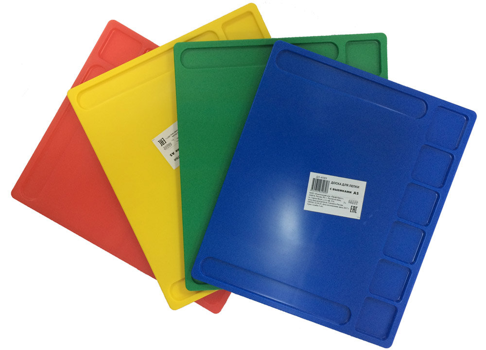 Доска для лепки А5 "Profit" с выемками ассорти  /32/