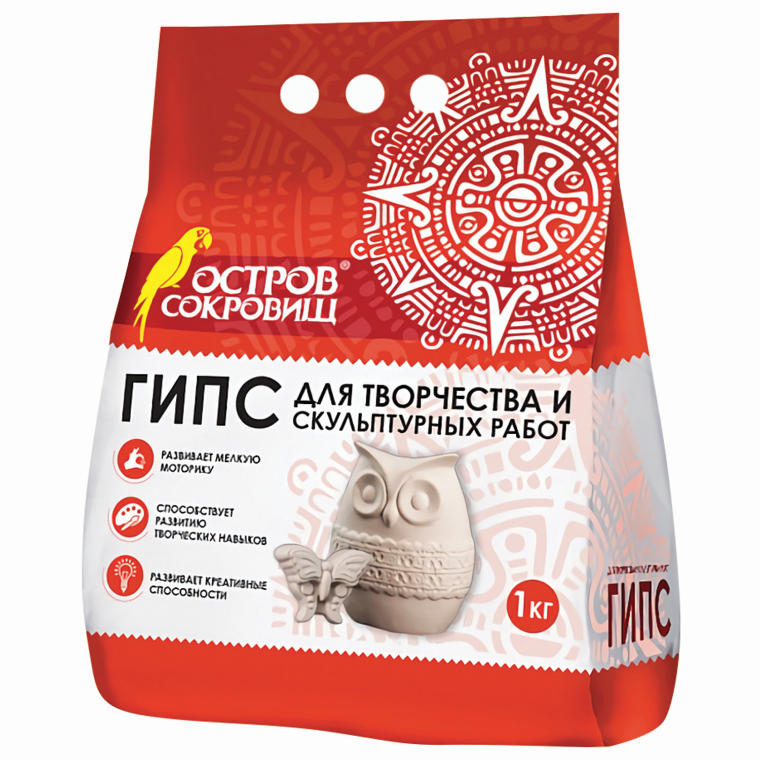 Гипс скульптурный 1000г "Остров сокровищ" прочность Г-16 /1/