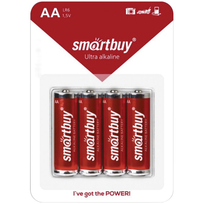 Батарейка SmartBuy AA/LR06 1,5V /4/12/