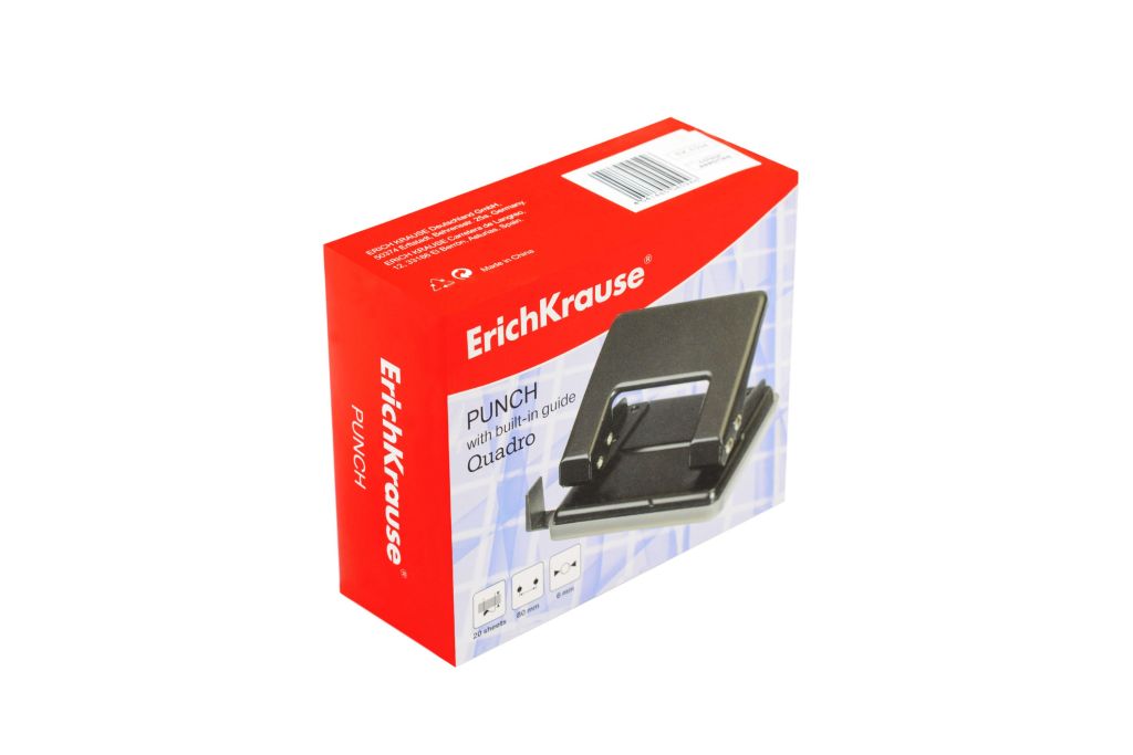 Дырокол до  20л. "Erich Krause U20" ассорти /6/